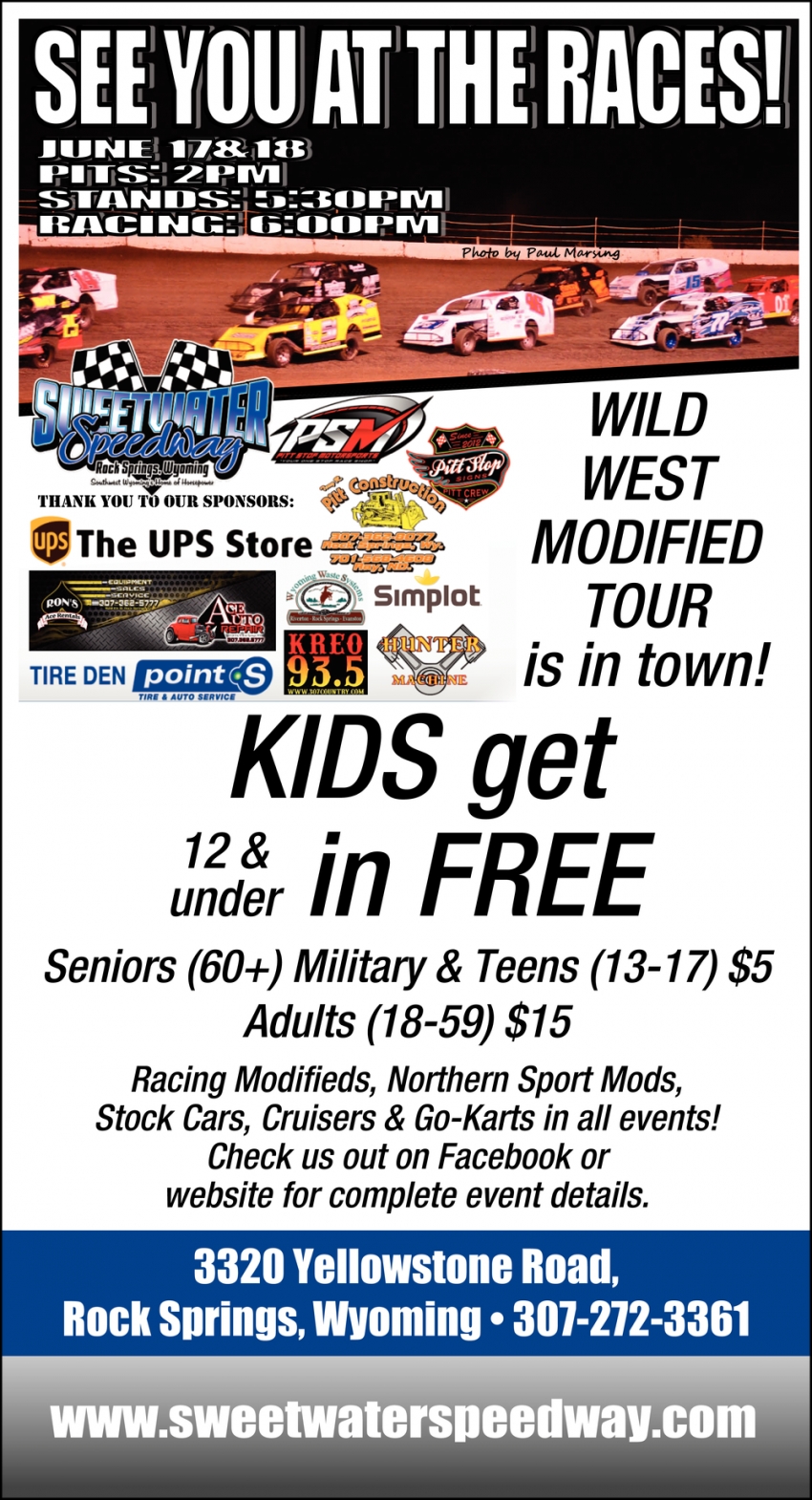 See You At The Races Sweetwater Speedway Rock Springs WY