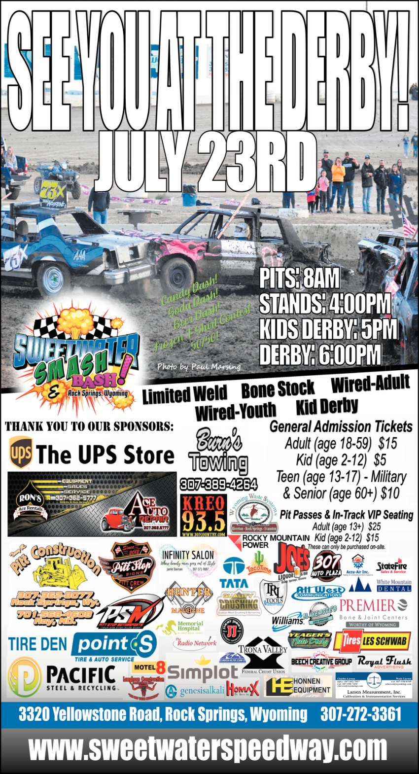 See You At The Derby Sweetwater Speedway Rock Springs WY