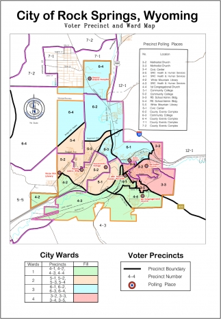 Voter Precinct and Ward Map City Of Rock Springs